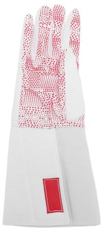 PUNELE Anti -Skid -Leder -Fencing -Handschuh für Übung und Training, Geeignet für Folie & Ephee, Rechte Hand, Erwachsenengröße mit Plastikpunktdesign (XL)