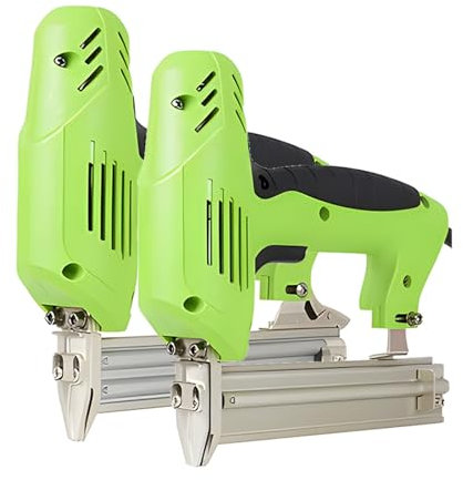 TIEOAXFT Electric Nail Gun Stapler Gun Woodworking Tools 220 Nailing Stapler Shooter Furniture Stapler Framing Tacker DIY Hand Tool(F30F42)