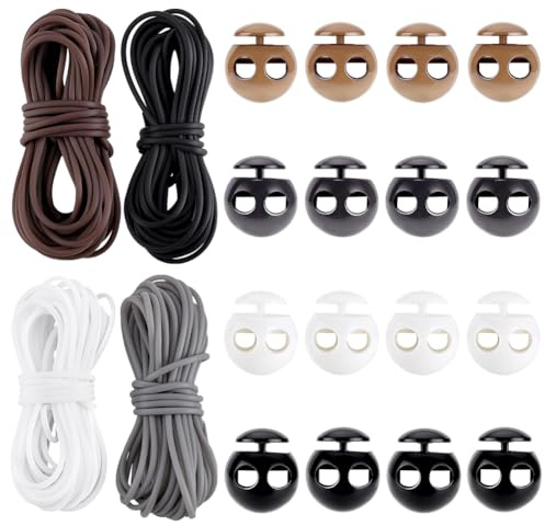 PH PandaHall 20m Cordoncino da Barbiere Porta Punti Cordino da Barbiere in PVC per Lavori a Maglia con 24pz Marcatori per Punti per Uncinetto e Lavoro A Maglia
