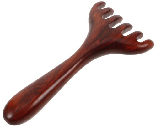 HOMOCONO Peine Masajeador de Madera Cuero Cabelludo y Pies Diseño Creativo, Tacto Cómodo, Adecuado para Uso en Casa Aire Libre