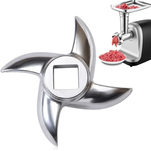 Couteau n°12 pour hachoir à viande, lame pour hachoir à viande, couteau cruciforme de rechange, lame en acier inoxydable pour coupeurs de hachoirs à viande