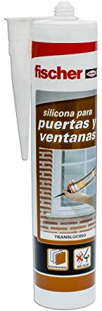 FISCHER, silicona Puertas y ventanas transparente para pegado y sellado de ventanas y puertas al exterior, juntas sin necesidad de imprimición,300 ml