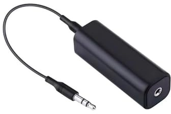 Ground Loop Noise Isolator Auido Noise Filter Eliminator with 3.5mm Jack Audio Cable for Car Audio System/Home Stero System - Black