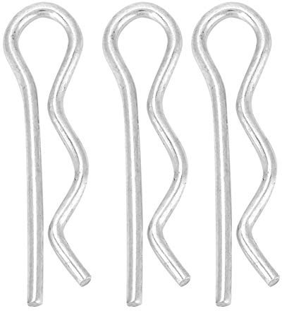 Splint, 10pcs/20pcs/30pcs Verzinktes Eisen R Typ Splint Clips Federklemmen Haarnadel Verzinkte Haltestifte 1.6/1.8/2/2.5 mm (1.8 x 35 mm £¨30 pcs£©)