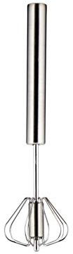 Weis 15148 Edelstahl Schneebesen Handquirl Quirl mit Getriebe 23cm