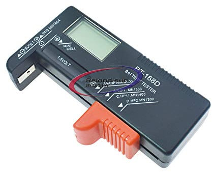 Reland Sun BT-168 Batterie-Prüfer für AA AAA C D 9 V 1,5 V Knopfzellenbatterien BT-168D (BT168D-Digitalanzeige)