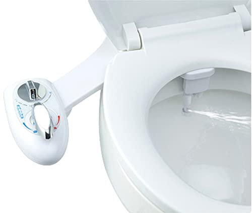 Nichtelektrischer Mechanischer Bidet-WC, Modelle Toilettensitz Bidet Selbstreinigende Düse Frischwasserspray mit Kalt-Und Warmwassergerät Doppeldüse