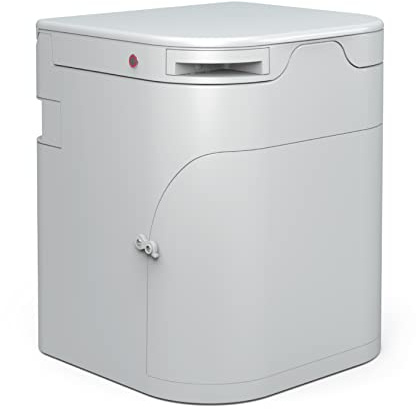 OGO Origin Composting Toilet – 12V Electric Agitator, Urine Diverting RV Toilet for Van Life, Tiny Home & Boat – 15 Compact, Odorless Off-Grid Toilet, No Black Tank