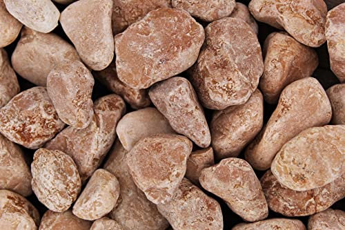 Gartenwelt Riegelsberger 25 kg Rosso Verona Kies ungewaschen Körnung 25-40 mm Marmorkies Marmor Kieselsteine Zierkies Steine Deko Garten