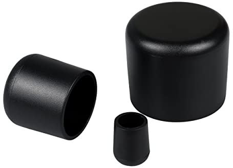 50 Stück Kunststoff Schutzkappen für Stuhlbeine, Tischbeine, Möbel, Zaunpfosten, Holzpfosten, Verschiedene Größen, Möbelgleiter, Stuhlbeinschoner, Stuhlbeinkappe (Für Rohraußen-Ø: 5mm)