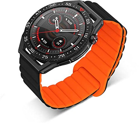Silikon Armbänder für Amazfit T-Rex 2/ T-Rex/T-Rex Pro Männer und Frauen Bewegung mit Magnet Armbänder Ersatzband mit Magnet Armbänder Kompatibel mit Amazfit T-Rex 2/ T-Rex/T-Rex Pro (8,T-Rex 2)
