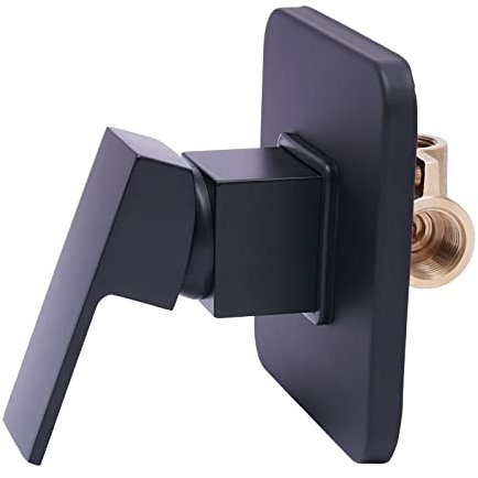 Lilyeriy Duscharmatur,Unterputz Brausebatterie für 1 Funktion Wasserhahn Einhebelmischer für Dusche Fertigmontageset Wasserhahn (Schwarz)