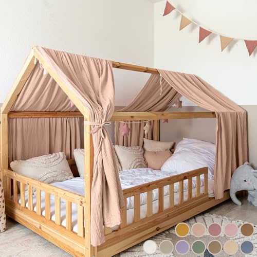 lilimaus Hausbett Himmel [in 12 Farben] Betthimmel Hausbett aus 100%