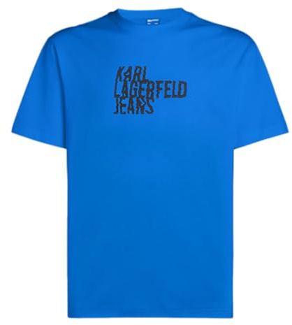 Karl Lagerfeld Jeans Hombre Regular Short Sleeve Logo T-Shirt KLJ Blue L
