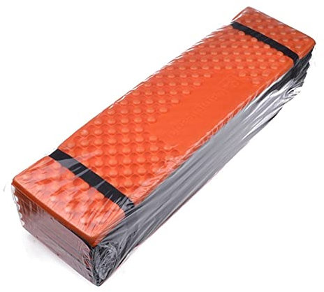 DUnLap Gemütliche Campingmatratze Ultraleicht Faltende Schlafmatratze Outdoor Beach Picknick Camping Yoga Matte wasserdichte Schaumstoff Tragbare Schlafkissen Campingmatratze (Size : Orange)