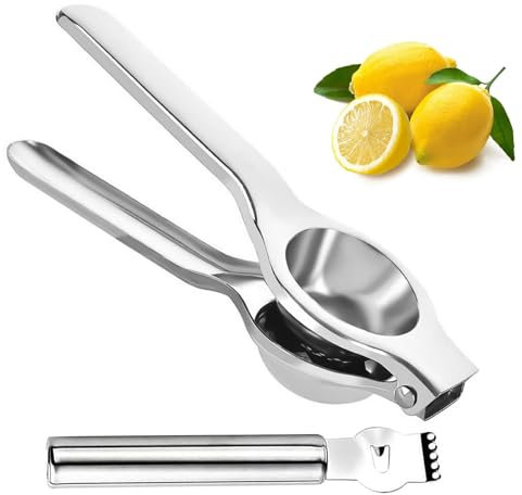 HEITAOZHUANYING 2 Pcs Lemon Squeezers, With Citrus Lemon Zester Peeler Grater, Easy To Clean, Stainless Steel Fruit Peel Grater Suitable For Kitchens, Bars, Restaurants.
