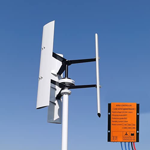 KX-ENERGIE Vertikale Achse Windkraftanlage Kits 12V 24V 48V Windturbine DREI-Phase Permanentmagnet Generator Magnetschweben Wind Generator Für Home-Schiff (48, Volt)