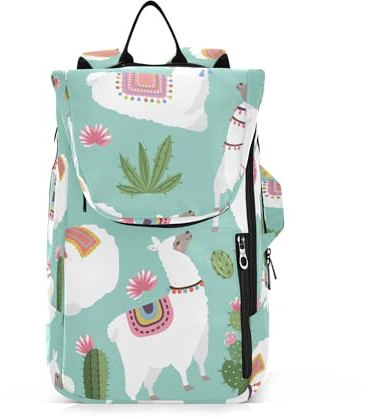 Sac à dos de tennis imperméable pour femme et homme - 3 raquettes de badminton - En alpaga - Cactus tropicaux d'été