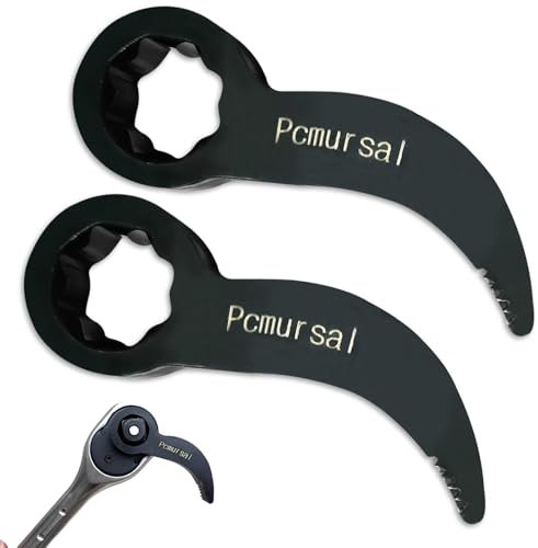 Brechstabschlüssel Adapterkopf, Hebelstabschlüssel Adapterkopf 1/2 Zoll Antrieb, Brecheisen Adapter Kopf Werkzeug, Einstellbarer Winkelkopf Gesenkgeschmiedeter Stahl Brechstange für enge Räume (1)