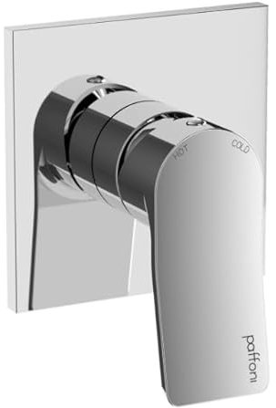 PAFFONI Rubinetteria - Miscelatore Doccia Incasso 1 Uscita con Piastra in Acciaio Inox Tilt TI010ST/M - RUB11446 - Steel Looking, 1 Uscita
