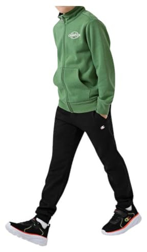 Champion Legacy Boys - Sudadera de forro polar, talla L, color verde, verde, L