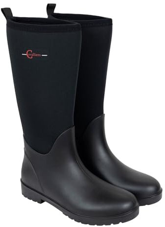 RL24 - Gummistiefel Neolite – Thermostiefel für Stall & Weide – wasserdichte Stallstiefel – Allwetter-Stiefel hoch – Thermo-Reitschuhe in schwarz – Unisex Winterschuhe in Größe 40