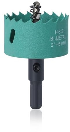 Scie Cloche bimétallique, scie Cloche à métal 16-100 mm, scie Cloche à métal, for percer Le métal Mou, Le Bois, Les Panneaux PVC et Le Plastique(80MM)