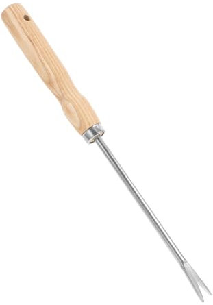KONTONTY De Jardinería Herramienta para Arrancar Malezas Desmalezador Manual y Madera Diseño Práctico