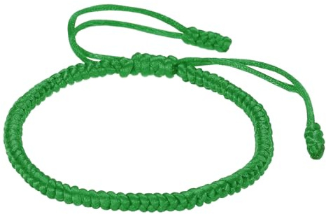 PATIKIL Lucky Handmade Braided Rope String Bracelet, Round Adjustable Prayer Protection Bracelet for Women Anniversary Family Jewelry Gifts