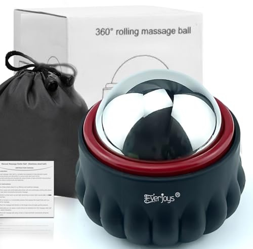Massage Ice Roller Ball, Cold & Heat Therapy Relief Massager, Deep Tissue Massage Pain Relief, Massager Tool for Back/Neck/Body/Face/Foot Pain, Muscles Recovery