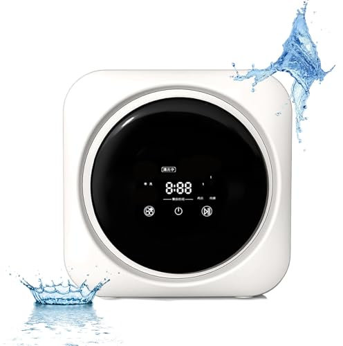 Machine à Laver et séchage Petite portable, sèche-linge domestique 2 en 1, nettoyage pour sous-vêtements, vêtements, chaussettes, montage mural, tambour avant entièrement automatique pour ap