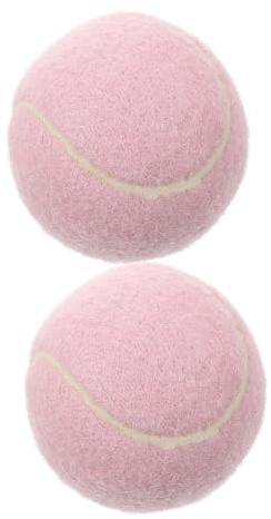 NULYLU 2 Stück Rosa Tennisbälle für Anfänger Übungsspielzeug für und Außenbereich Tennis Trainingszubehör für Kinder und Spieler