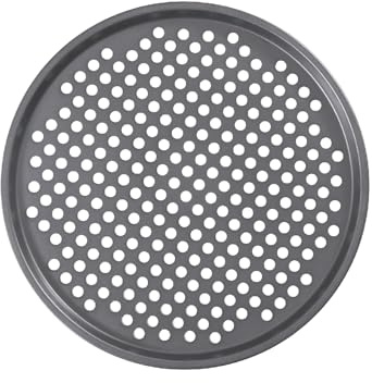 Cooksmart Signature Pizza Tray 33cm – Cast Aluminium | PFOA-Free Non-Stick | Stylish Design | Dishwasher Safe | Perfect for Crispy Pizzas & Flatbreads | Grey