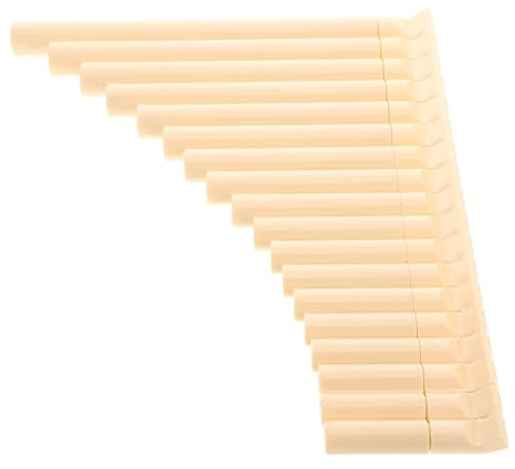 18-rohr Panflöte aus Kunststoff für Anfänger, Lerninstrument | Abs Material, 18 Pfeifen im Satz, Glatte Spielbarkeit und Bequemer Halt für Einsteiger