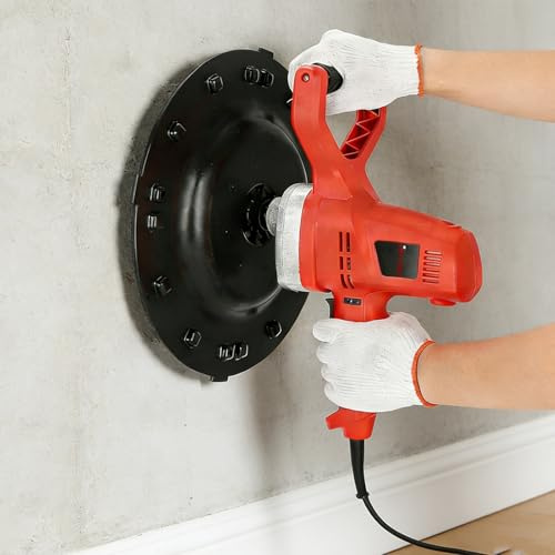 LYJIANGXIN Levigatrice Manuale per Intonaco, Kit Levigatrice per Pareti da 1280 W, 6 velocità Regolabili 40-300 Giri/Min, per Pareti, Soffitti E Pavimenti in Cemento E Malta