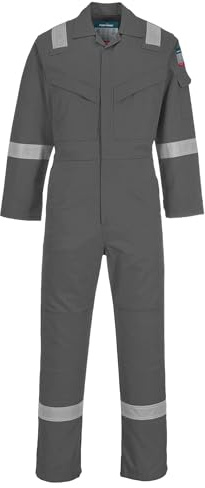 Portwest FR21 Anti-Statisk Overall 210g Lättvikt Flamskyddad 2 Bakfickor