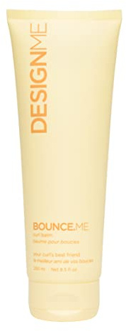 Design.Me BOUNCE.ME Curl Balm and Cream for Curly Hair with Nourishing Argan Oil | Wave, Coil, and Curl Defining Cream | Sulfate Free and Paraben Free (8.5 Fl Oz)