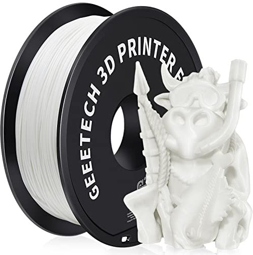 GEEETECH ABS Filament 1.75mm Weiß, Drucker 3d Filaments 1KG 1 Spool