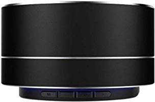 Enceinte Metal Bluetooth pour IPHONE 12 Pro Port USB Carte TF Auxiliaire Haut Parleur Micro Mini (Noir)