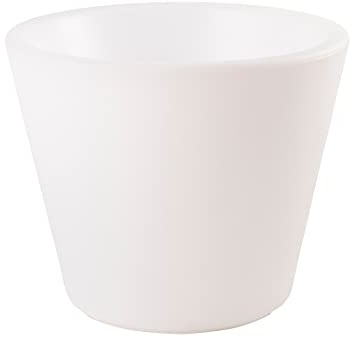 8 seasons Design Shining Classic Pot XM, LED Pflanzkübel 49 x 39 cm (weiß), E27 Fassung inkl. Leuchtmittel in warmweiß, beleuchteter Pflanzkübel für innen + außen, Blumenkübel