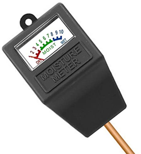 Hathdia Soil Moisture Meter,Plant Hygrometer Moisture Sensor Plant Water Monitor for Potted Plants,Garden,Farm, Lawn(No Battery Needed)-Black