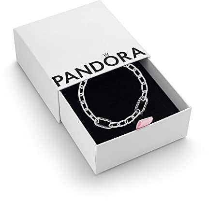 PANDORA ME Link Chain Bracelet In Sterling Silver For Medallion Charms, Size 17.5, With Gift Box