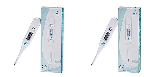 Kinbontop - Termómetro corporal digital para adultos, niños y bebés (Paquete de 2)