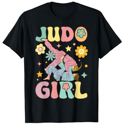 Judo Girl Groovy Martial Arts Girl T-Shirt