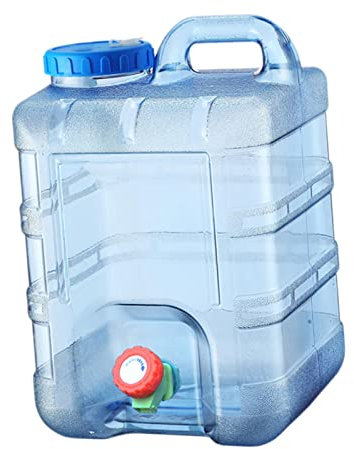 Tiuimk Contenedor de agua de capacidad 20L con dispensador de bebidas de grifo para coche de senderismo