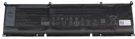 Dell 8FCTC originale Batteria 56Wh | per G15 (5510), Inspiron 15 (7510), 16 Plus (7610), XPS 15 (9500), (9510)