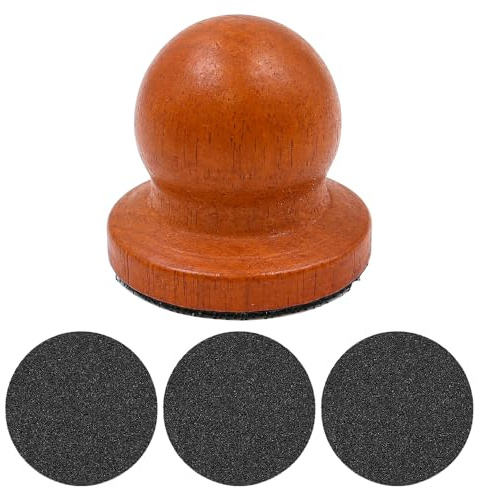 Tiardey Nagelschleifer für Hunde, Nagelfeile mit austauschbarem Schleifpapier, Holz-Kratzbrett-Trimmer-Set für Haustiere