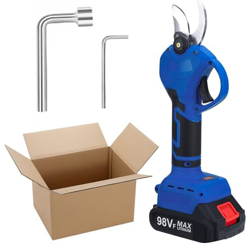 Secateur Electrique Sans Fil, 20000mAh Sécateur sans Fil Professionnel Diamètre de Coupe de 30 mm Sécateur de Jardin Sans Fil avec 4-5 Heures de Travail Convient Pour Les Jardins, Les Branches (T1)