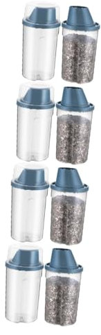 BESPORTBLE 8piezas Contenedor De Alimentos Para Mascotas Hermético Recipiente Transparente Para Comida Seca De Perro y Gato Para Almacenamiento De Snacks y Piensos