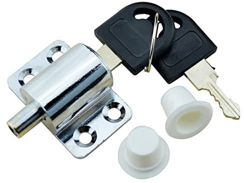 CHFYIJYHM Schiebefenster-Diebstahlsicherung, Aluminiumlegierung, Stahl, Tür- und Fenstersicherung, Fenstertürriegel, Silber/Weiß, 1 Stück